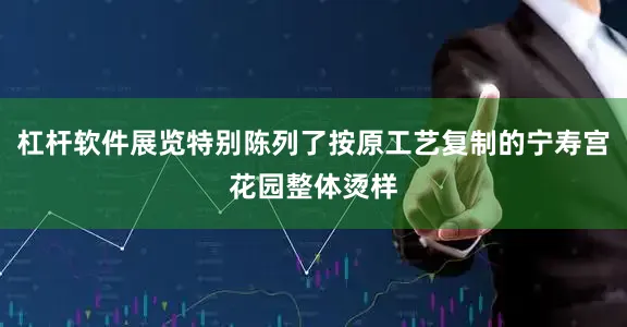 杠杆软件展览特别陈列了按原工艺复制的宁寿宫花园整体烫样